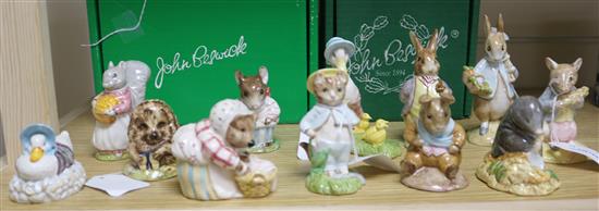 A collection of 14 Beswick Beatrix Potter figures
